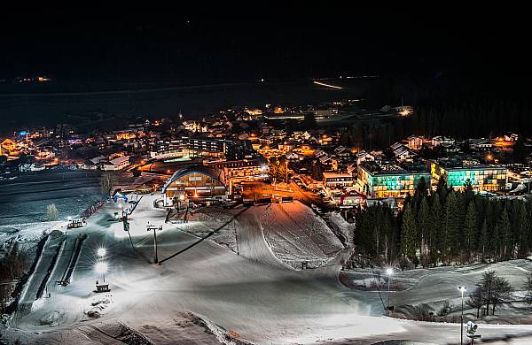 night time skiing